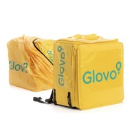 Plecak torba Glovo Termoizolacyjna Rozszerzalny +Pokrowiec przeciwdeszczowy