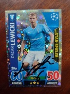 Karta topps match attax autograf Malmo FF Lewicki Champions League