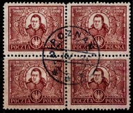 Polska 1923 –150 lat KEN – Stanisław Konarski – Czworoblok -BŁĄD „KONAPSKI”