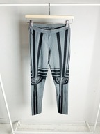 szare legginsy w czarny wzór H&M