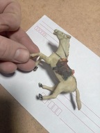 Stara Zabawka Żołnierzyk PRL Koń Biały Pusty