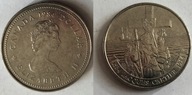 moneta Kanada 1 dolar 1984 450 rocznica - Odkrycie Półwyspu Gaspe