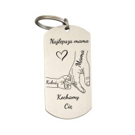 Personalizowany brelok dla mamy „Najlepsza Mama” z imionami dzieci