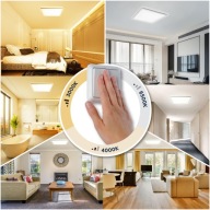 Lustro Łazienkowe LED Okrągłe Podświetlane Anti-Fog Dotyk 3 Barwy