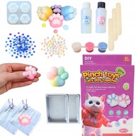 DUŻY ZESTAW DO ROBIENIA GNIOTKÓW DLA DZIECKA SQUISH KOCIA ŁAPKA PREZENT