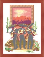 Kanwa z nadrukiem do haftu krzyrzykowego