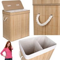 POJEMNIK KOSZ BAMBUSOWY NA PRANIE BIELIZNĘ SOREN GOCKOWIAK 100L 60X52X32CM