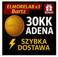 Lineage 2 L2 Elmorelab Bartz x3 | 30KK Adena 30 milionów | Szybko + Bonus