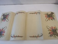 KILIM BIEŻNIK SERWETKA LNIANY SKANDYNAWSKI KWIATY HAFTOWANY