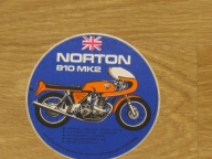 MOTOCYKL NORTON 810 MK2 oryginalna naklejka z PRL