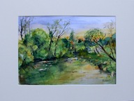 Akwarela pt. Wiosna w pełni