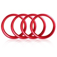 NAKŁADKI KÓŁKA RING NAWIEWY AUDI A3 S3 8V 2014 - 2018 KLIMATYZACJA 4 SZTUKI