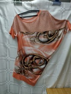 Bluzka - tunika z cyrkoniami rozm 38-40 jak NOWA