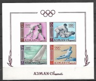 AJMAN - I.O. TOKIO`64 -żeglarstwo i inne dyscypliny 1965 ** Mi B-2 B (258)
