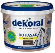 Dekoral do fasad Farba fasadowa zewnętrzna brązowy 5L