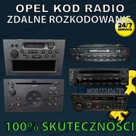 OPEL CORSA ASTRA VECTRA ZDALNE ROZKODOWANIE RADIA KOD