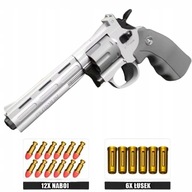 ZABAWKOWY PISTOLET REWOLWER REALISTYCZNA REPLIKA REWOLWERU Z STRZAŁKAMI