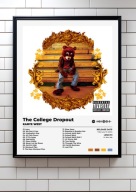 Kanye West „The College Dropout” Prezent album ozdoba na ścianę | plakat A3