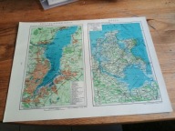 Kiel port okolice plan miasta 1:50000 Rugen Rugia Niemcy Deutschland