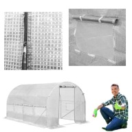 TUNEL FOLIOWY 10m2 OGRODOWY SZKLARNIA MOCNA KONSTRUKCJA OWOCE FOLIA 4X2,5M