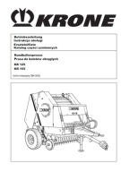 Krone KR 125, 155 - instrukcja obsługi, katalog części pras PL