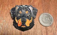 Pin przypinka pies Rottweiler