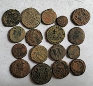 zestaw monet follis brąz Cesarstwo Rzymskie Starożytny Rzym 17 szt.