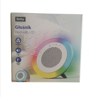 GŁOŚNIK BLUETOOTH LED SETTY ST_BT_SP_01 5W PODŚWIETLENIE LED BIAŁY