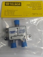 GNIAZDO ABONENCKIE KOŃCOWE GA-26F R-TV TELMOR