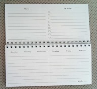 Planer tygodniowy na biurko Organizer bez dat kalendarz wieczny