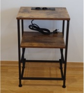 INDUSTRIALNA SZAFKA NOCNA STOLIK NOCNY 2 gniazdka porty USB ładowarka