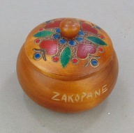Cepelia - Drewniane pudełko, szkatułka - Zakopane
