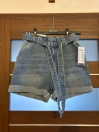 Pepco - nowe szorty jaśniejszy jeans wywijki pasek 38!