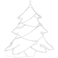 Ozdoba ŚWIĄTECZNA dekoracja do okna okienna święcąca na baterie CHOINKA