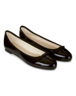 Hobbs Flo Ballerina BLACK PATENT SKÓRA 41
