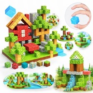 KLOCKI MAGNETYCZNE KONSTRUKCYJNE DLA DZIECI MINECRAFT MAINCRAFT 100SZT 3D