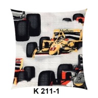 Poszewka z kory 40x40 jasiek z bawełny gofrowanej K 211-1 formuła 1 biała