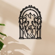 OBRAZ AŻUROWY 3D NA ŚCIANE PANEL DEKORACJA LOTR Doors of Durin w Gandalf