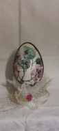 Pisanka jajko 15cm zdobiona ręcznie decoupage DJ16