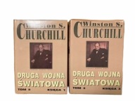 Churchill DRUGA WOJNA ŚWIATOWA tom II kpl księga 1 + 2 stan!