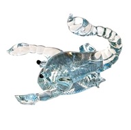 Szklana figurka Skorpiona ręcznie wykonana Białoruś Niemen Glassworks 1883
