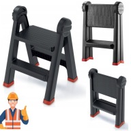 DRABINKA SKŁADANA 2-STOPNIOWA KISTENBERG PODEST ROBOCZY 63CM TWORZYWO 150KG