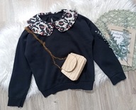 Bluza dresowa z kołnierzem rozmiar 122cm 128cm 7-8 lat