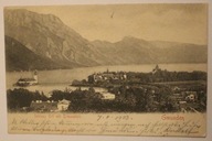 Schloss Ort mit Traunstein, Gmunden KOŚCIÓŁ, KAPLICZKA - AUSTRIA 1903 ROK