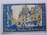 Berger - Kakao i czekolada - zalepka reklamowa