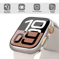 ETUI NAKŁADKA ZE SZKIEŁKIEM SZKŁO DO APPLE WATCH 4/5/6/SE 40 MM TITANIUM
