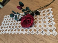 Bieżnik serweta serwetka rękodzieło gustowne misterne cacko 20x45