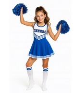 Strój Cheerleaderki / Kostium Strój Karnawałowy / 146-152cm