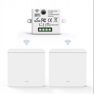 2X Bezprzewodowy Włącznik Pojedynczy do Światła z 1 Odbiornikiem Radiowy\