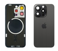 Panel Tylny Klapka Baterii Do Apple IPhone 15 Pro Max Czarny BIG HOLE